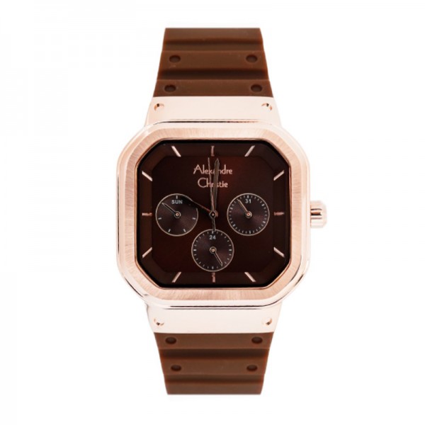 Alexandre Christie AC 2811 Rosegold Brown Steel SSBFRRGBO